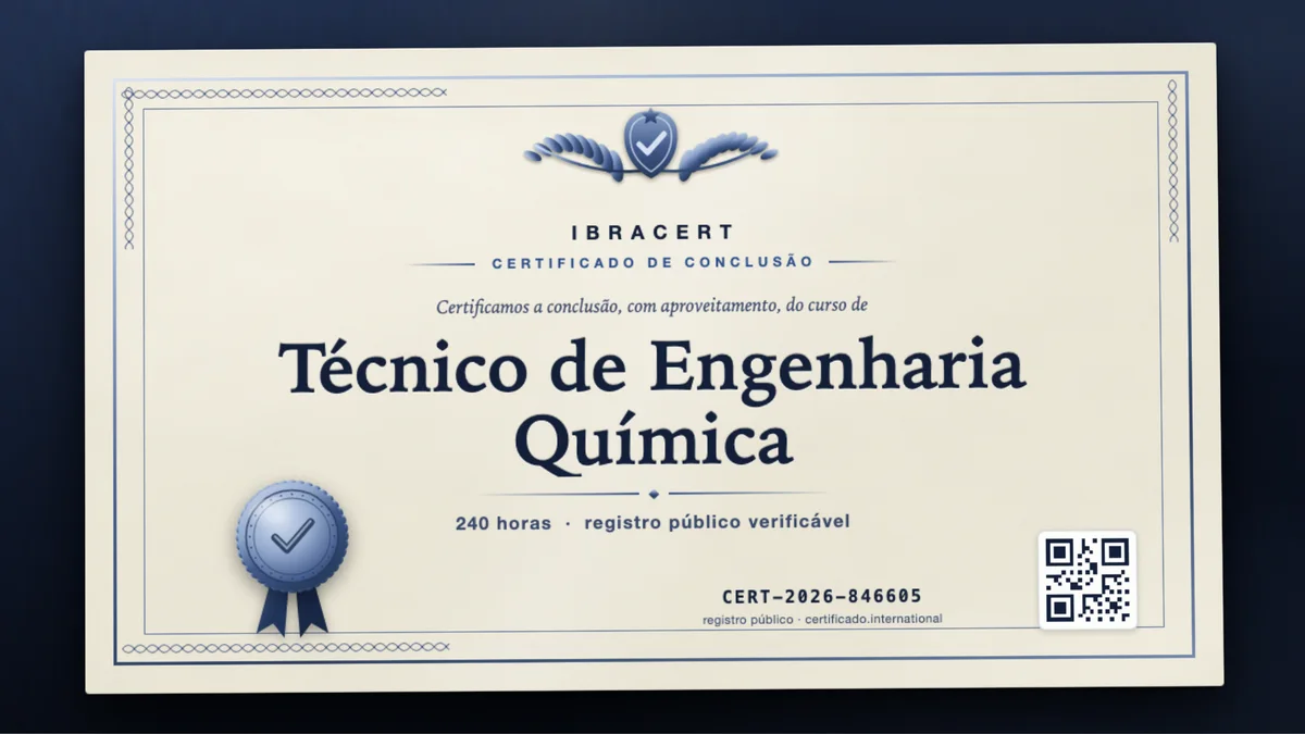 Capa do curso Técnico de Engenharia Química
