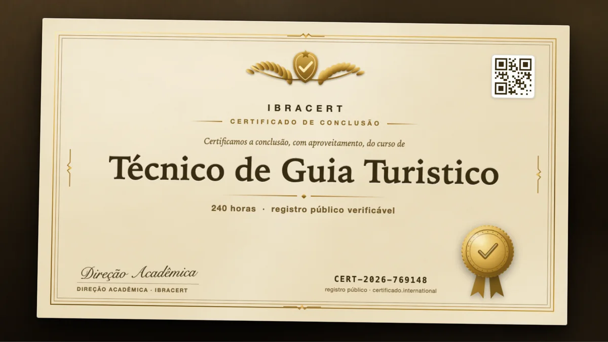 Capa do curso Técnico de Guia Turistico