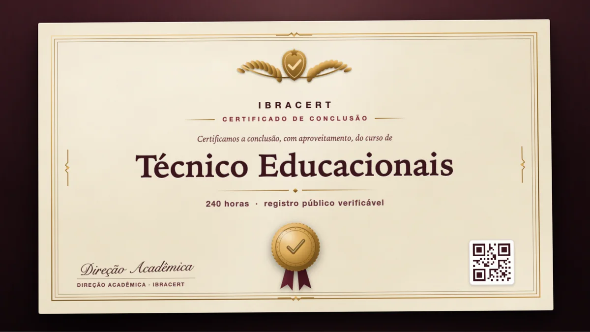 Capa do curso Técnico Educacionais