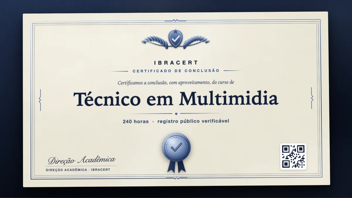 Capa do curso Técnico em Multimidia