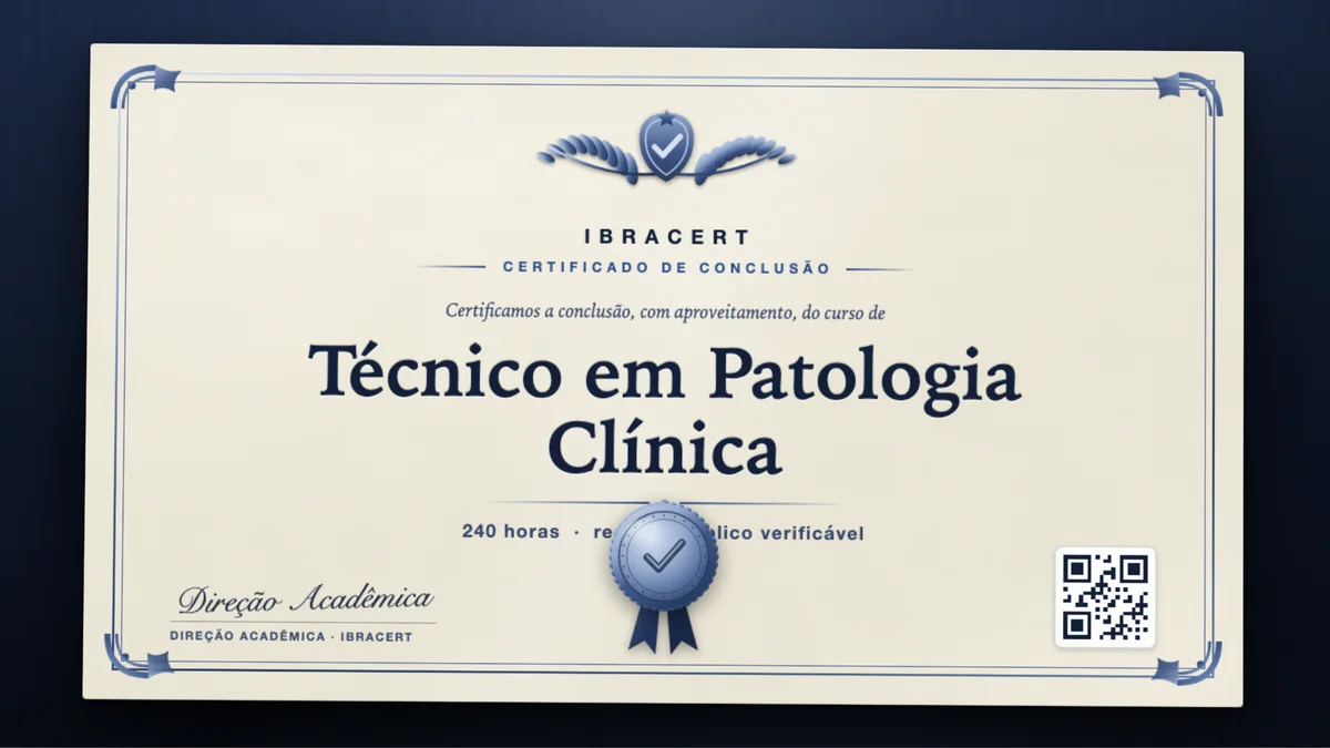 Capa do curso Técnico em Patologia Clínica
