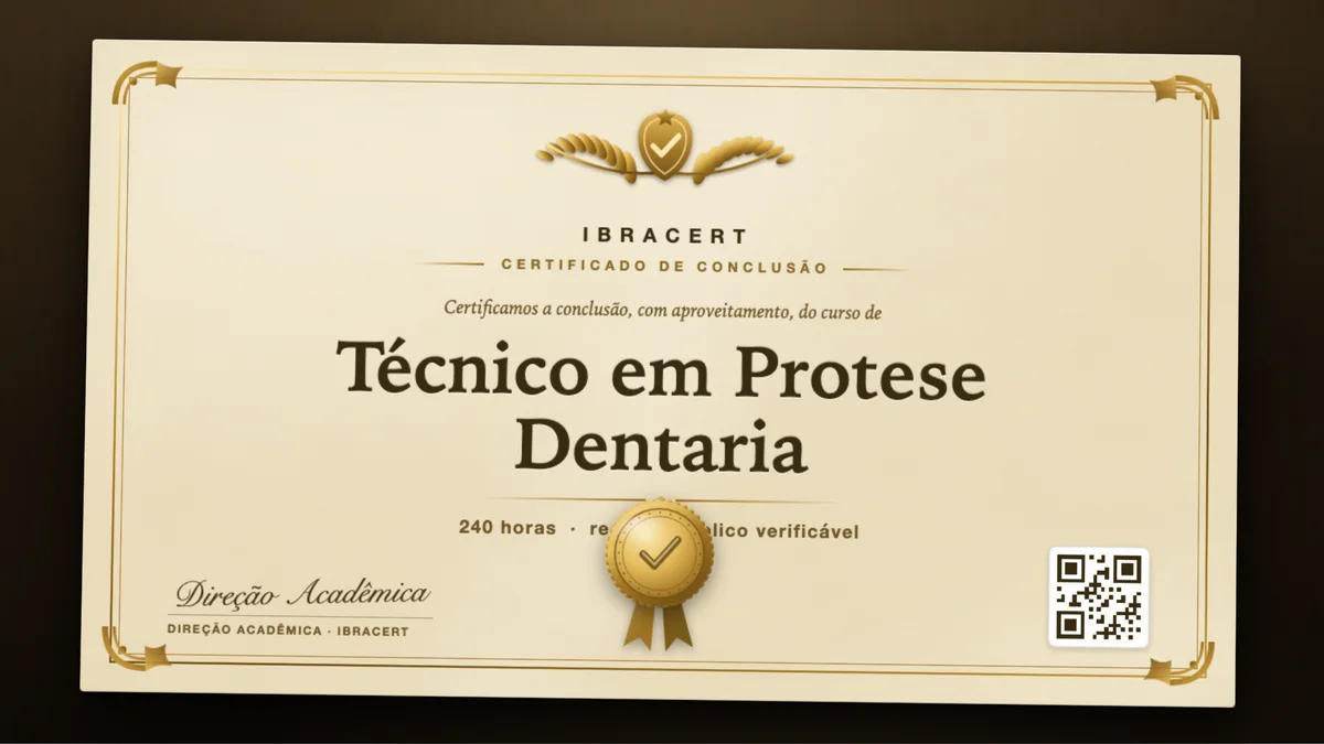 Capa do curso Técnico em Protese Dentaria
