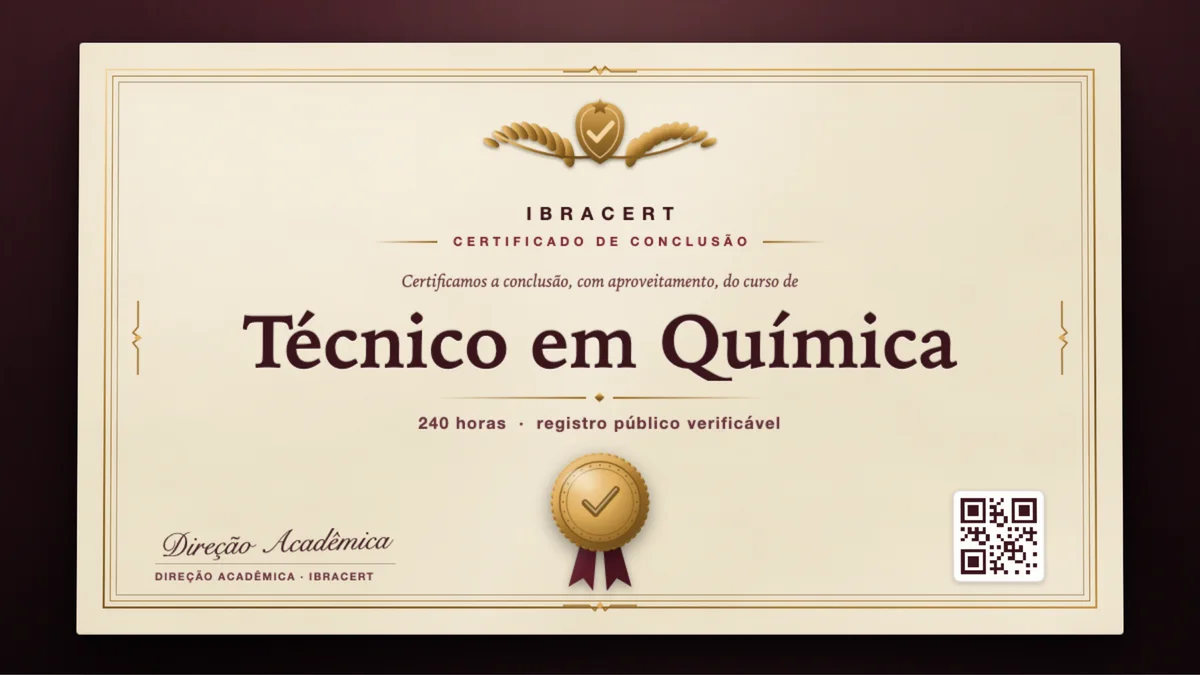 Capa do curso Técnico em Química