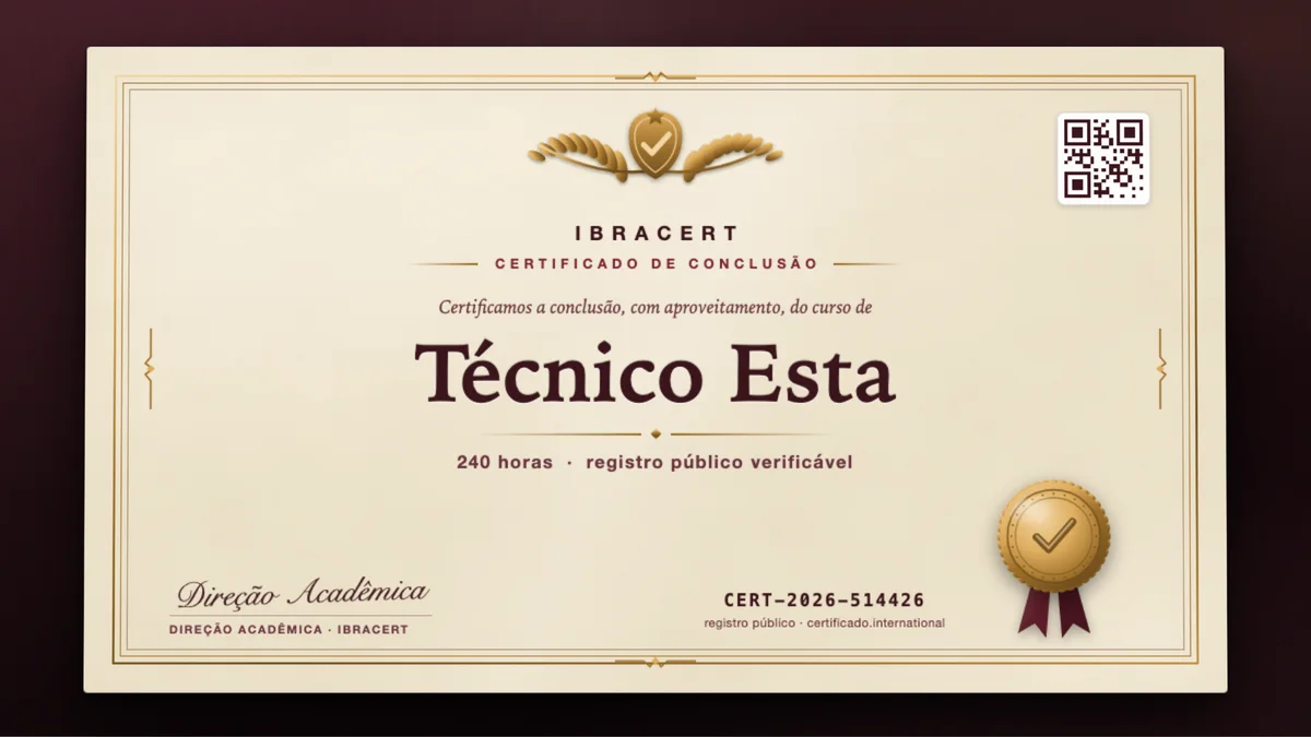 Capa do curso Técnico Esta