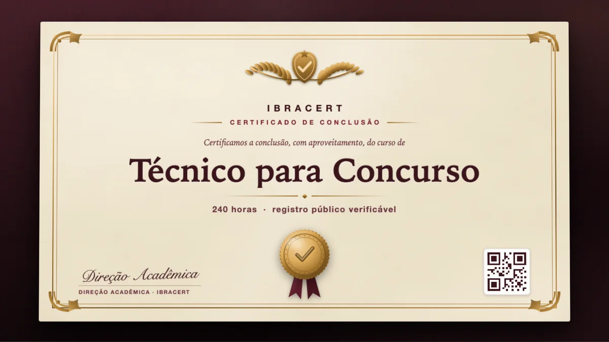 Capa do curso Técnico para Concurso