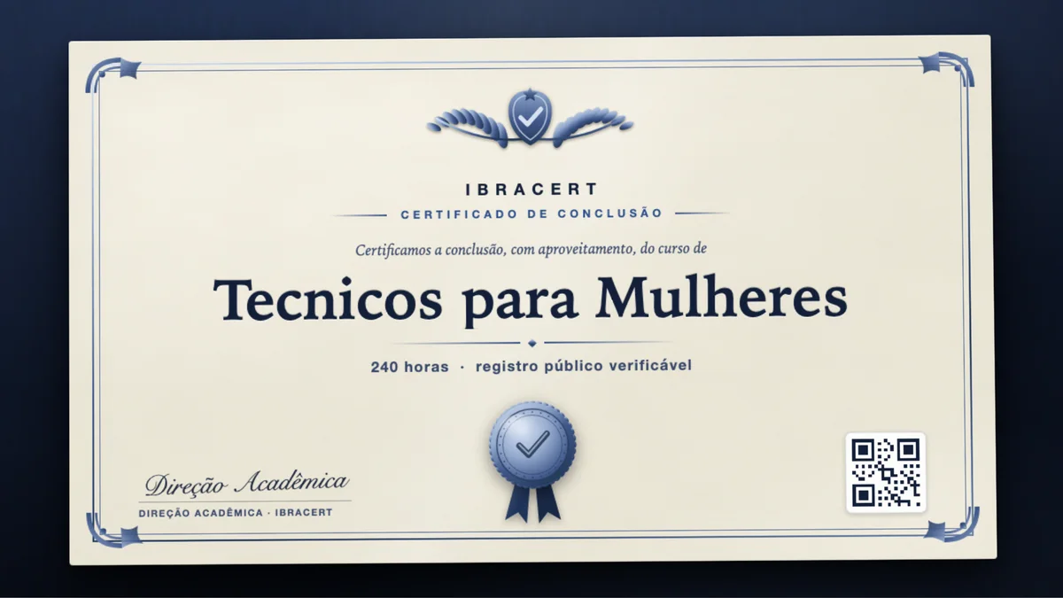 Capa do curso Tecnicos para Mulheres