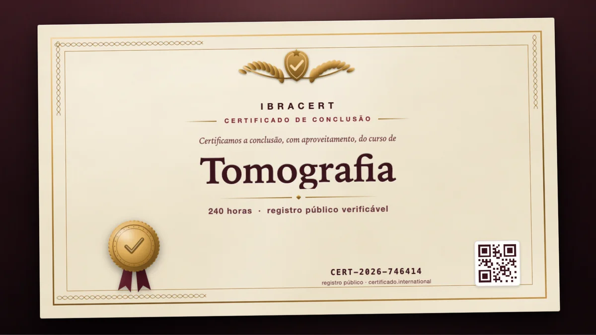 Capa do curso Tomografia