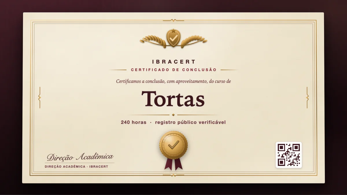 Capa do curso Tortas