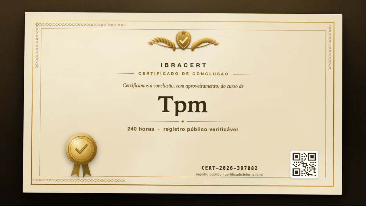 Capa do curso Tpm