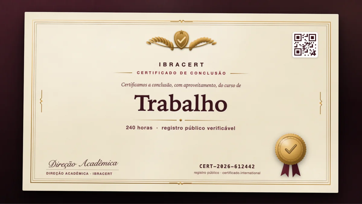 Capa do curso Trabalho