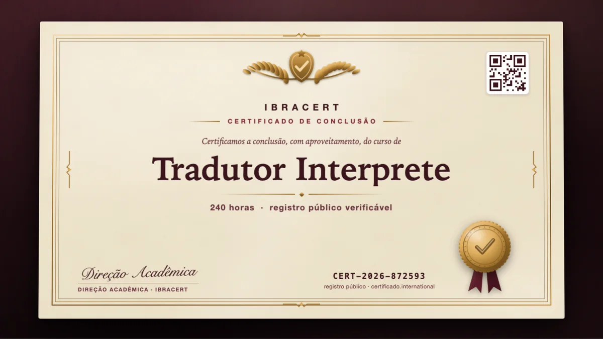 Capa do curso Tradutor Interprete