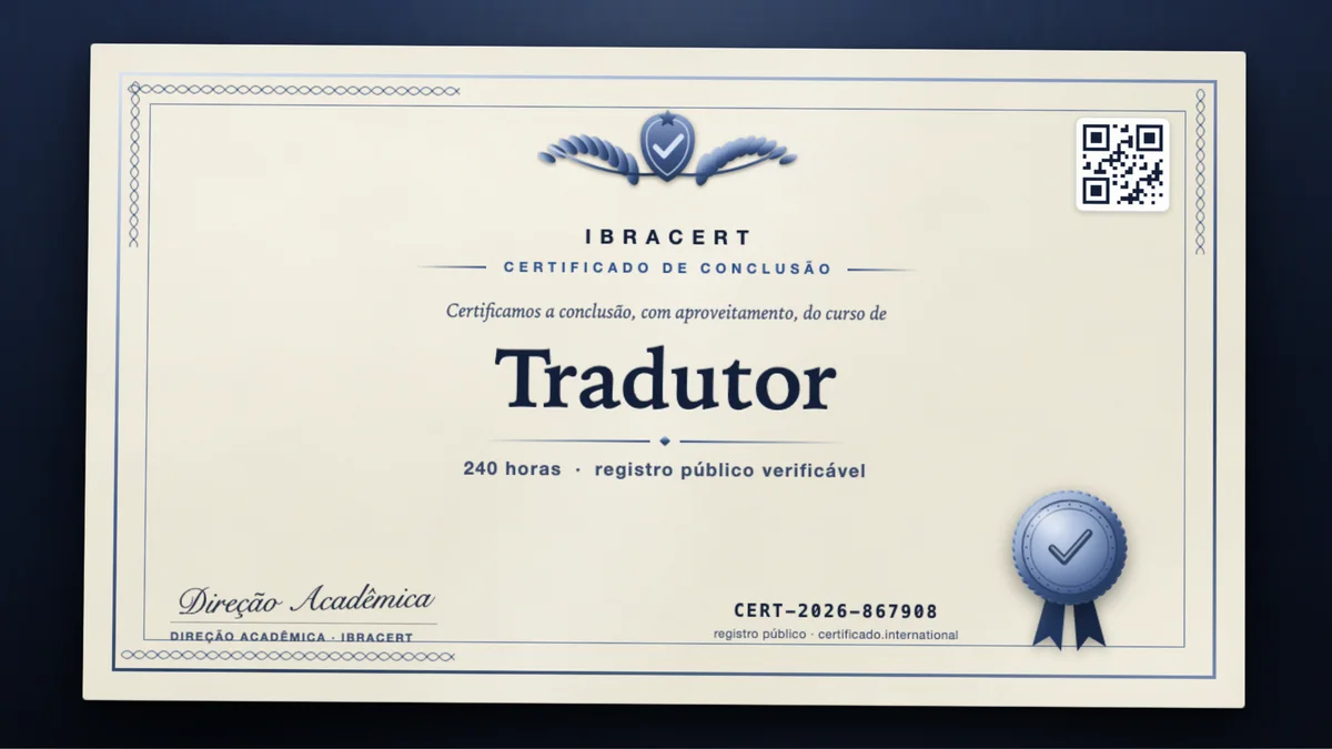 Capa do curso Tradutor