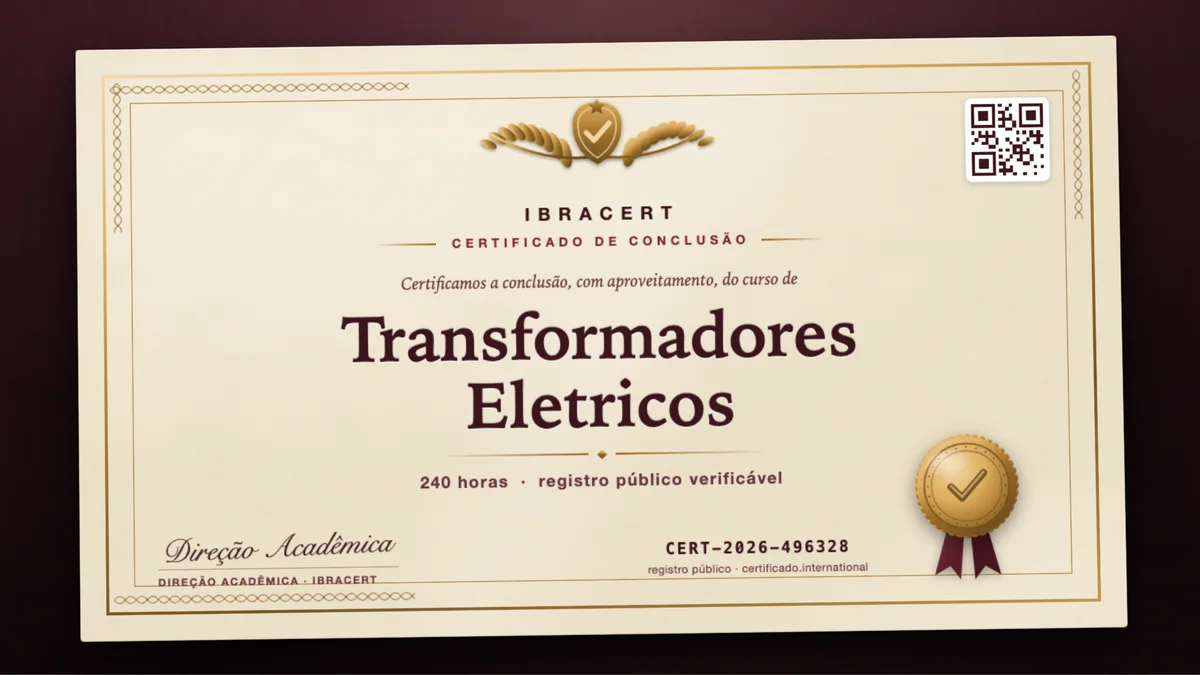 Capa do curso Transformadores Eletricos
