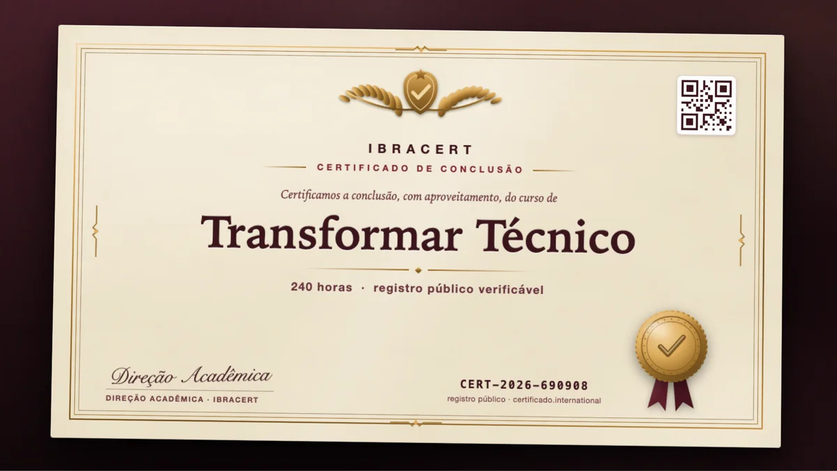 Capa do curso Transformar Técnico