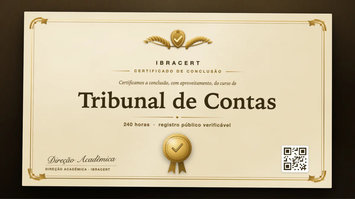 Capa do curso Tribunal de Contas