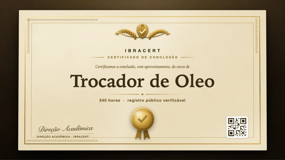Capa do curso Trocador de Oleo