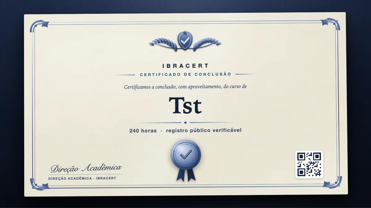 Capa do curso Tst