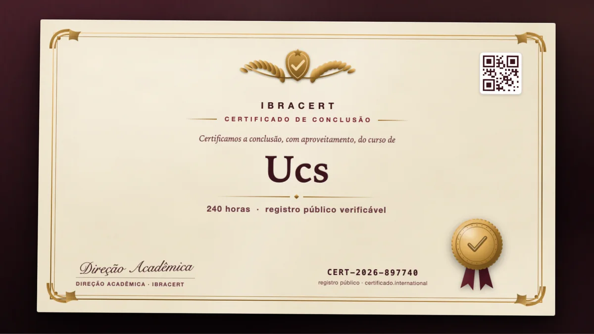 Capa do curso Ucs