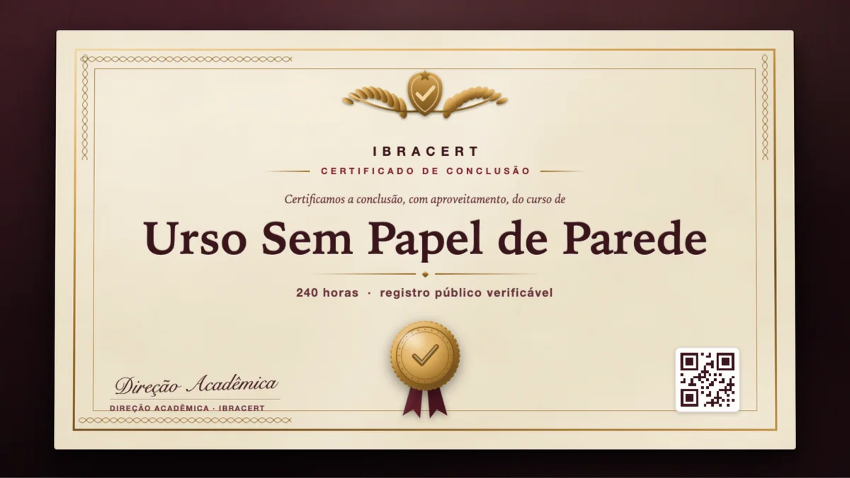 Capa do curso Urso Sem Papel de Parede