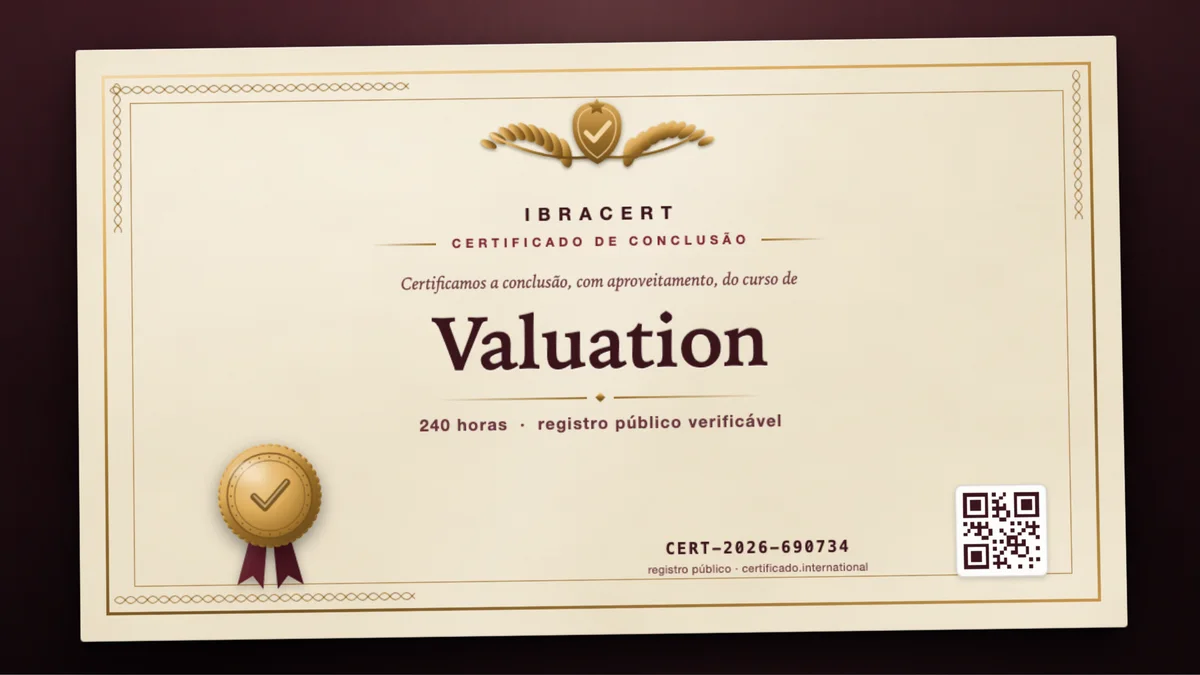 Capa do curso Valuation