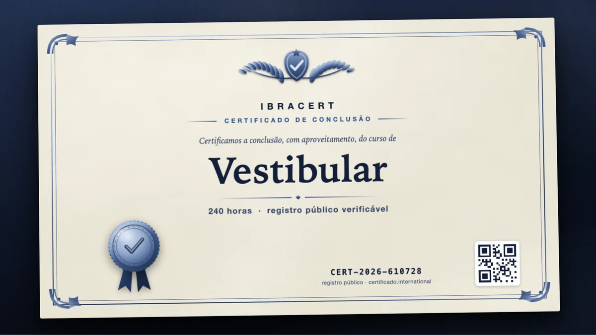Capa do curso Vestibular