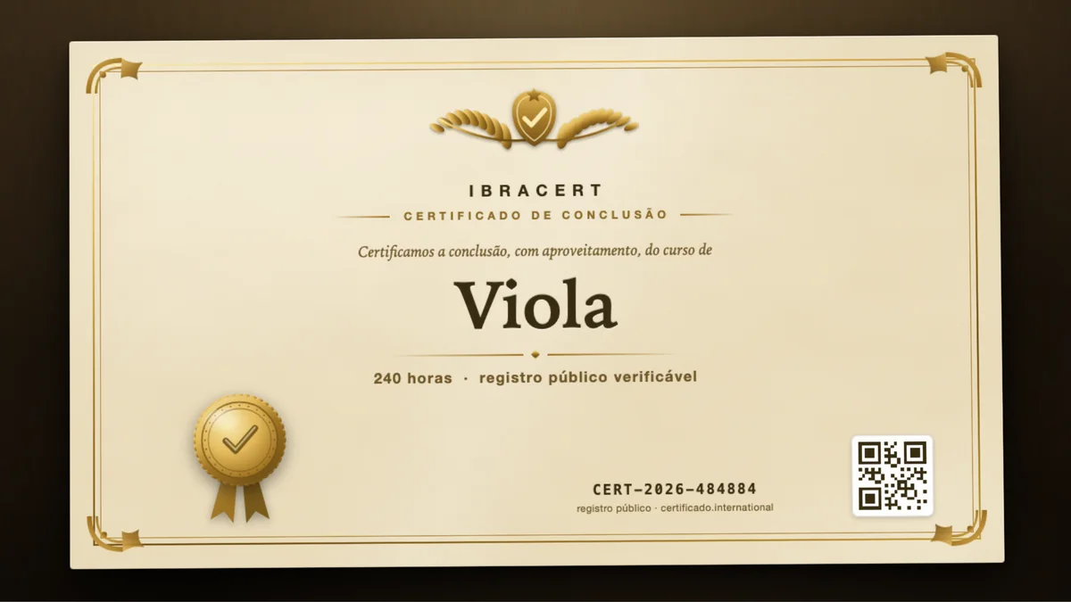 Capa do curso Viola
