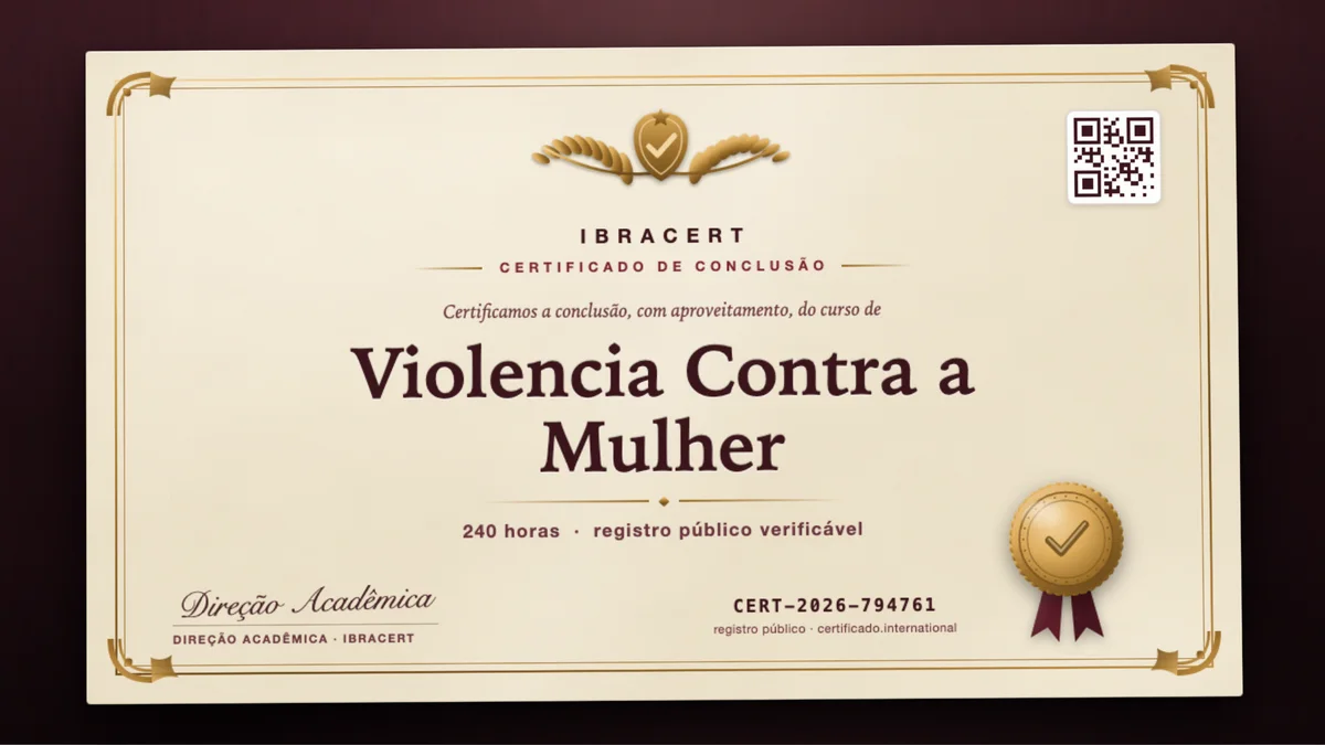 Capa do curso Violencia Contra a Mulher