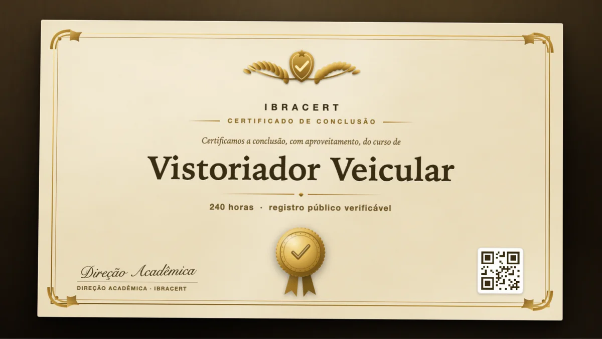 Capa do curso Vistoriador Veicular