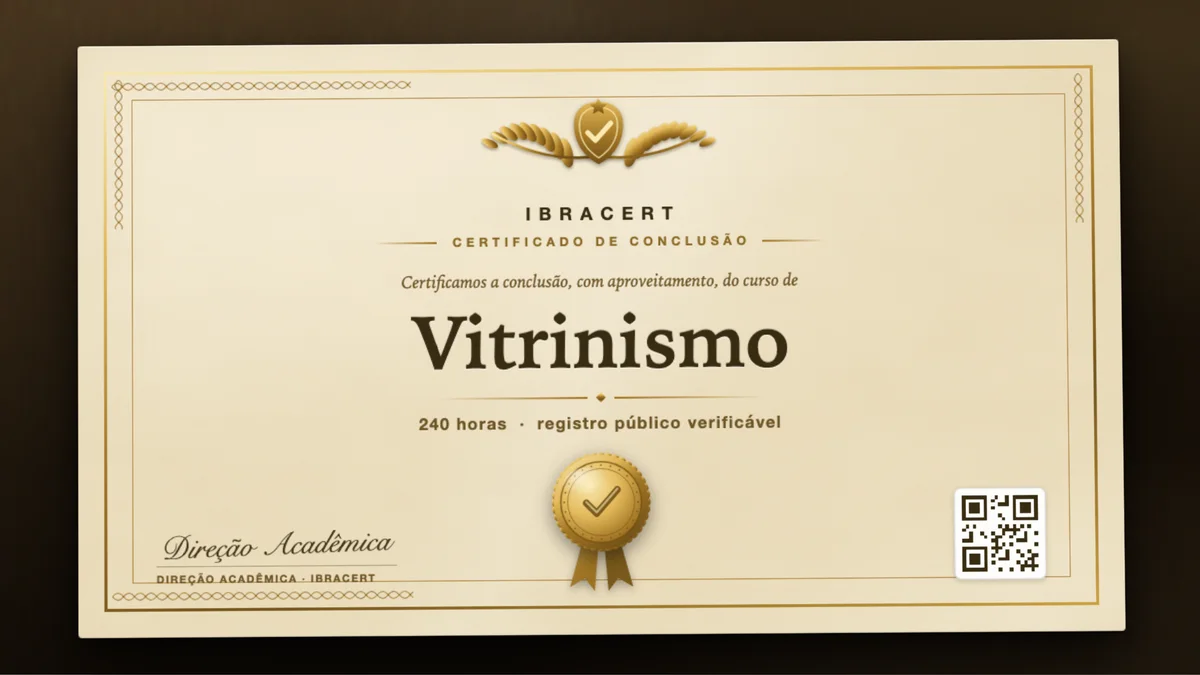 Capa do curso Vitrinismo