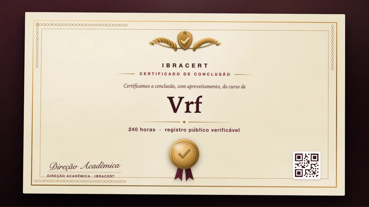 Capa do curso Vrf