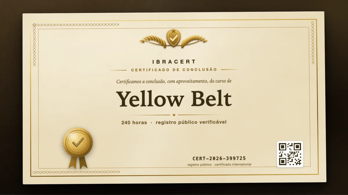 Capa do curso Yellow Belt