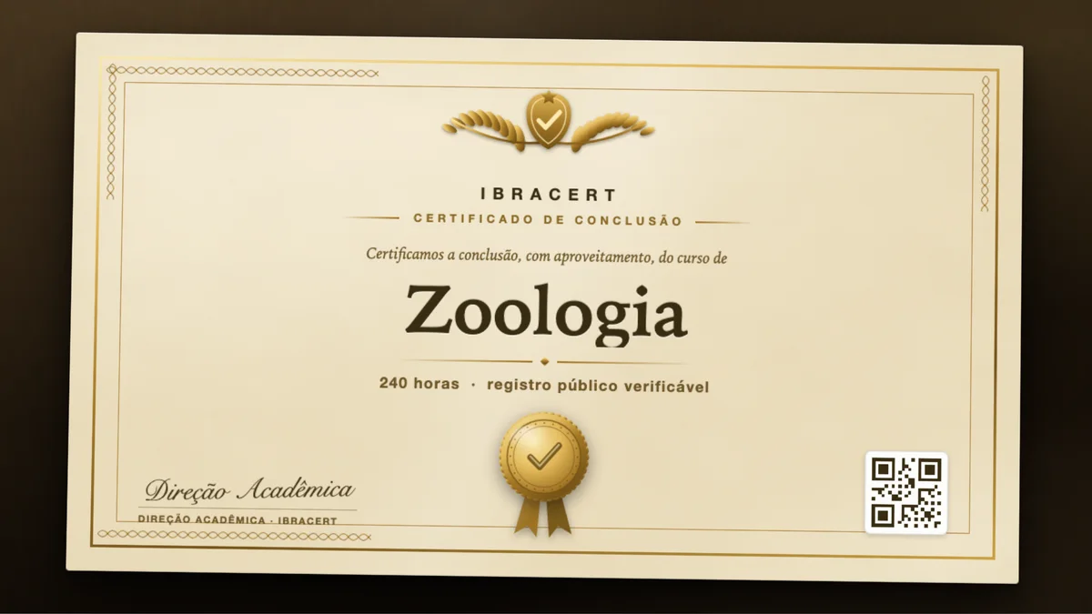 Capa do curso Zoologia