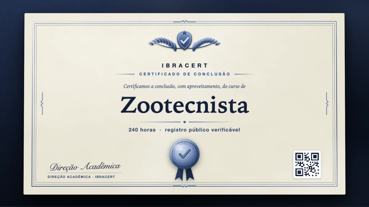 Capa do curso Zootecnista