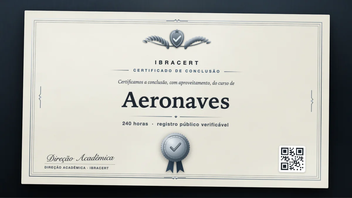 Capa do curso Aeronaves