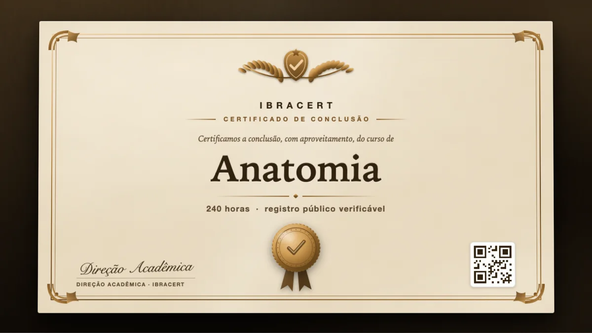 Capa do curso Anatomia