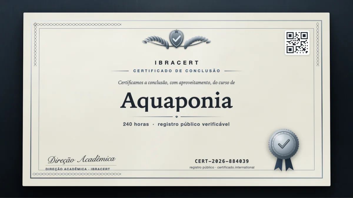 Capa do curso Aquaponia