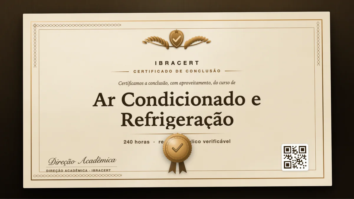 Capa do curso Ar Condicionado e Refrigeração