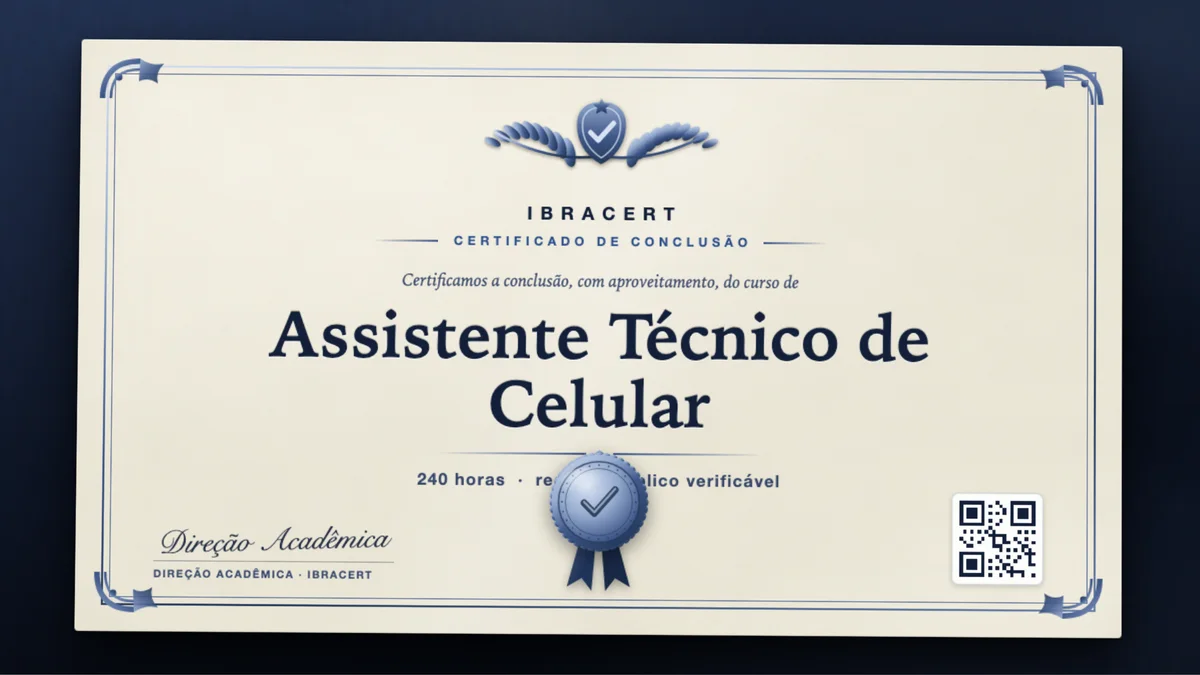 Capa do curso Assistente Técnico de Celular