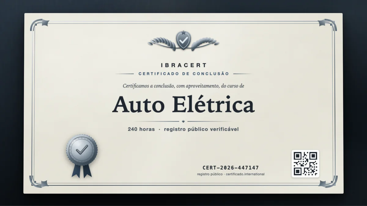 Capa do curso Auto Elétrica
