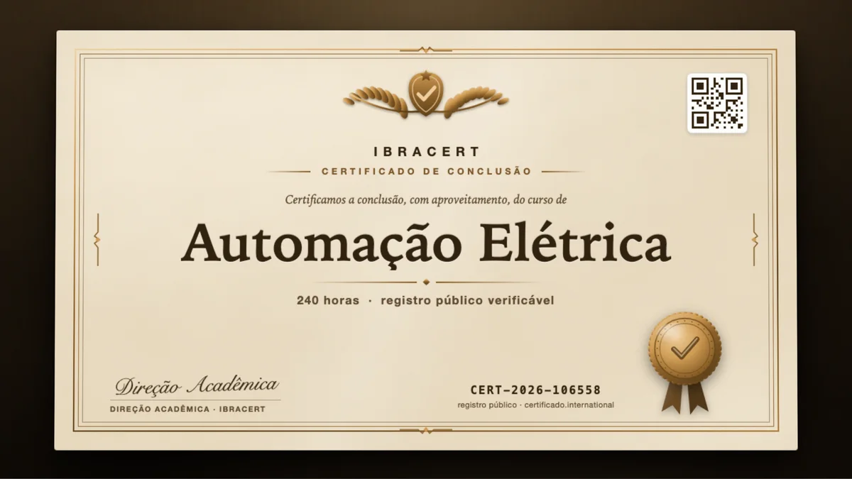 Capa do curso Automação Elétrica