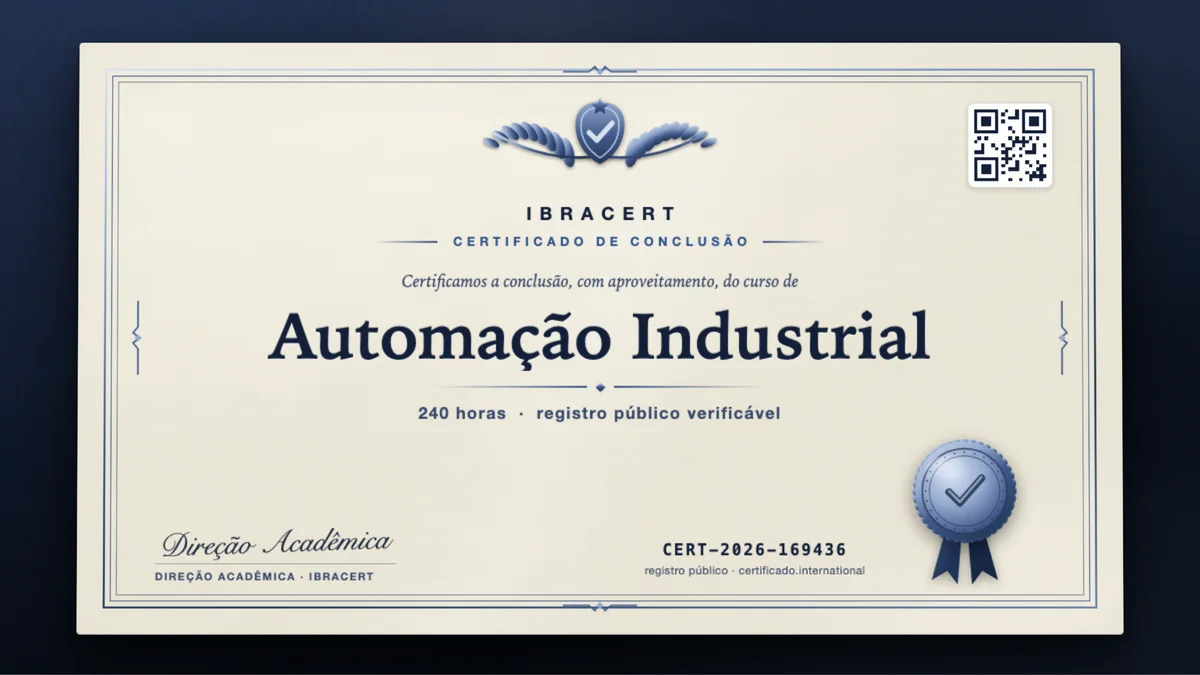 Capa do curso Automação Industrial