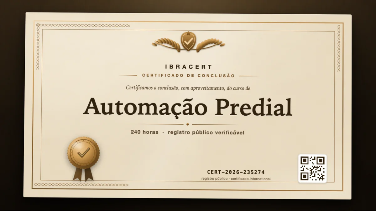 Capa do curso Automação Predial