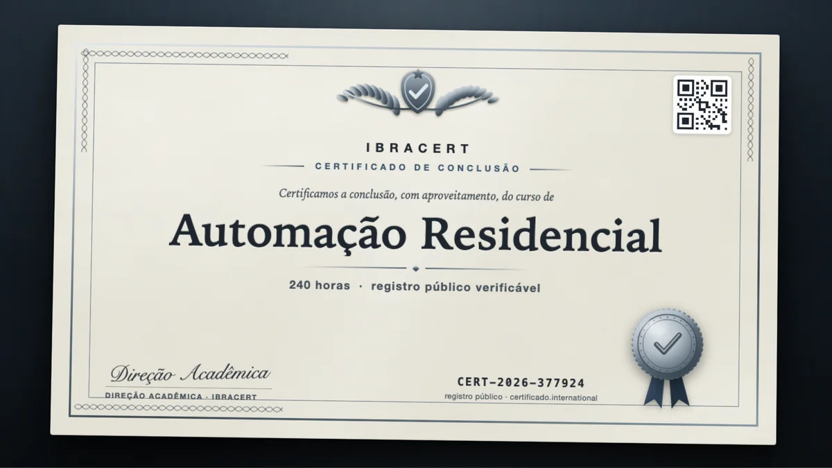 Capa do curso Automação Residencial
