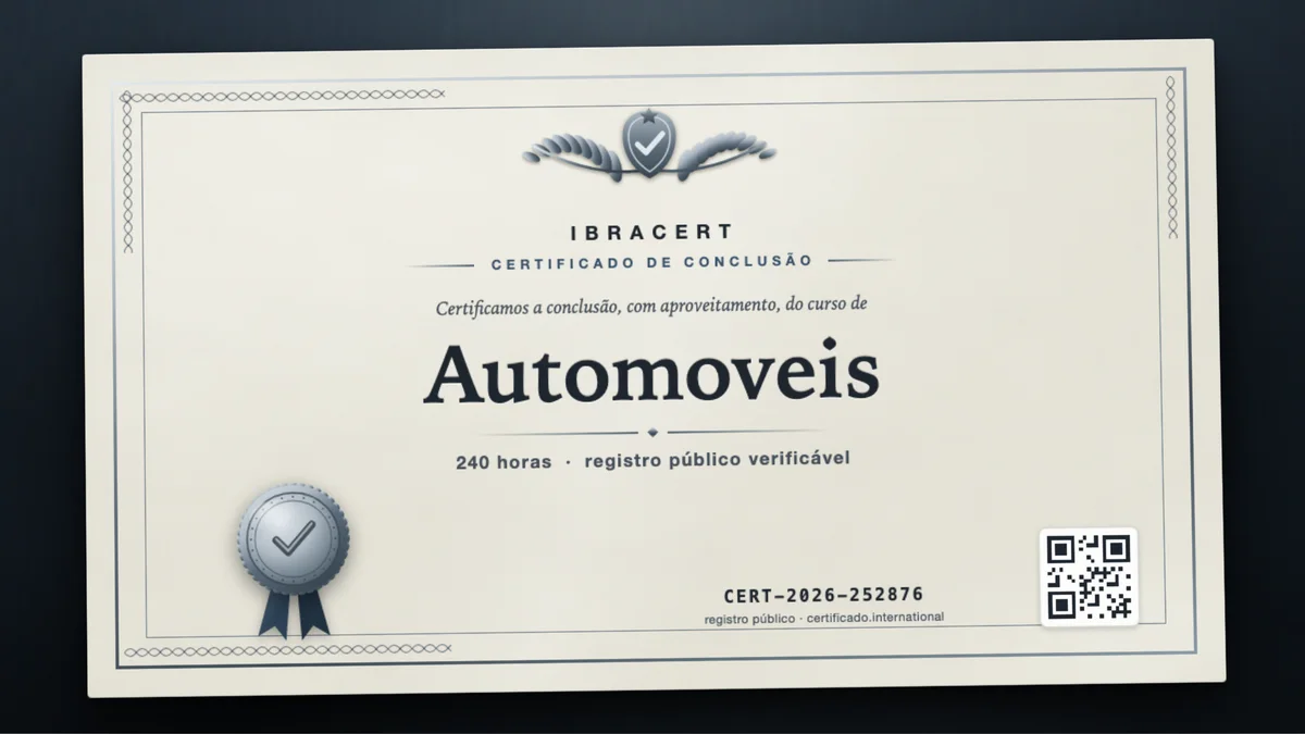 Capa do curso Automoveis