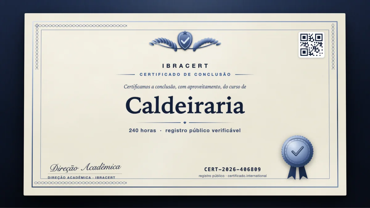 Capa do curso Caldeiraria