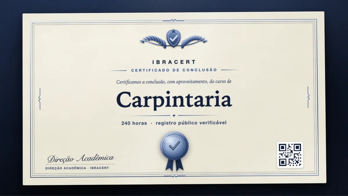 Capa do curso Carpintaria