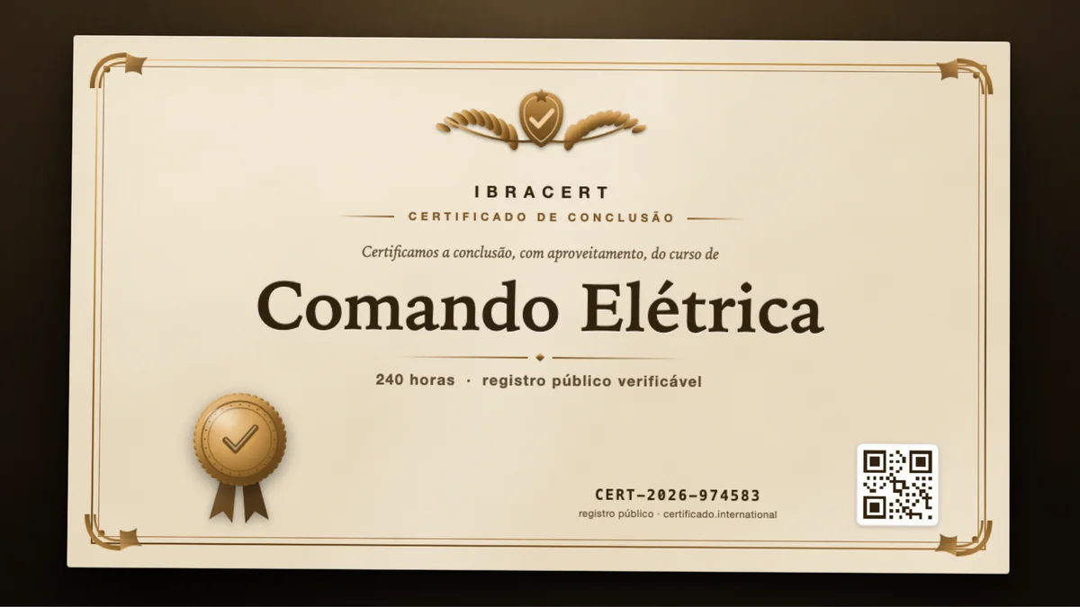 Capa do curso Comando Elétrica