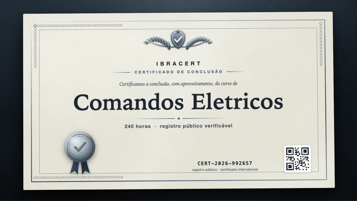 Capa do curso Comandos Eletricos