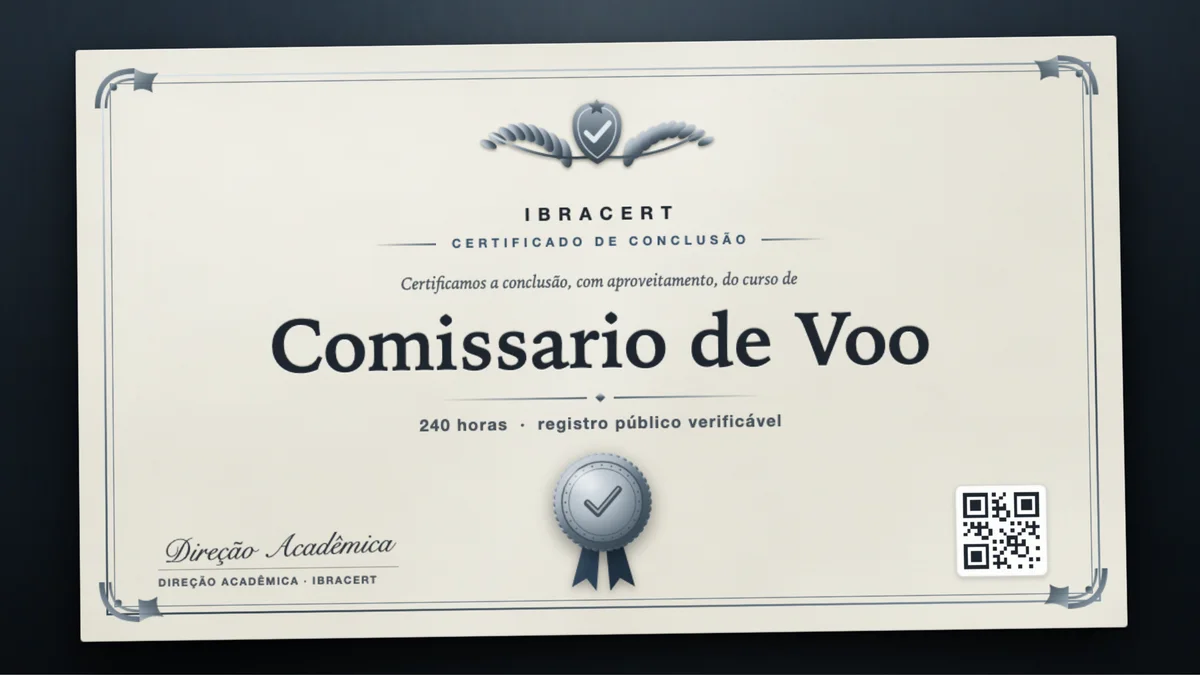 Capa do curso Comissario de Voo