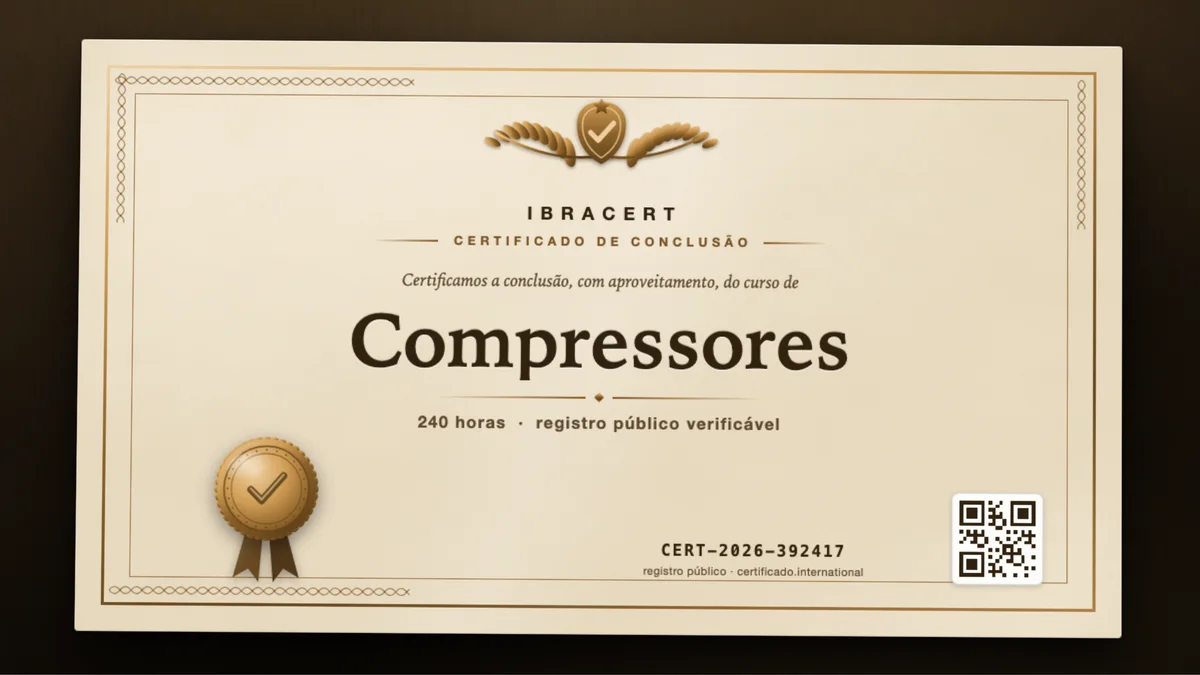Capa do curso Compressores